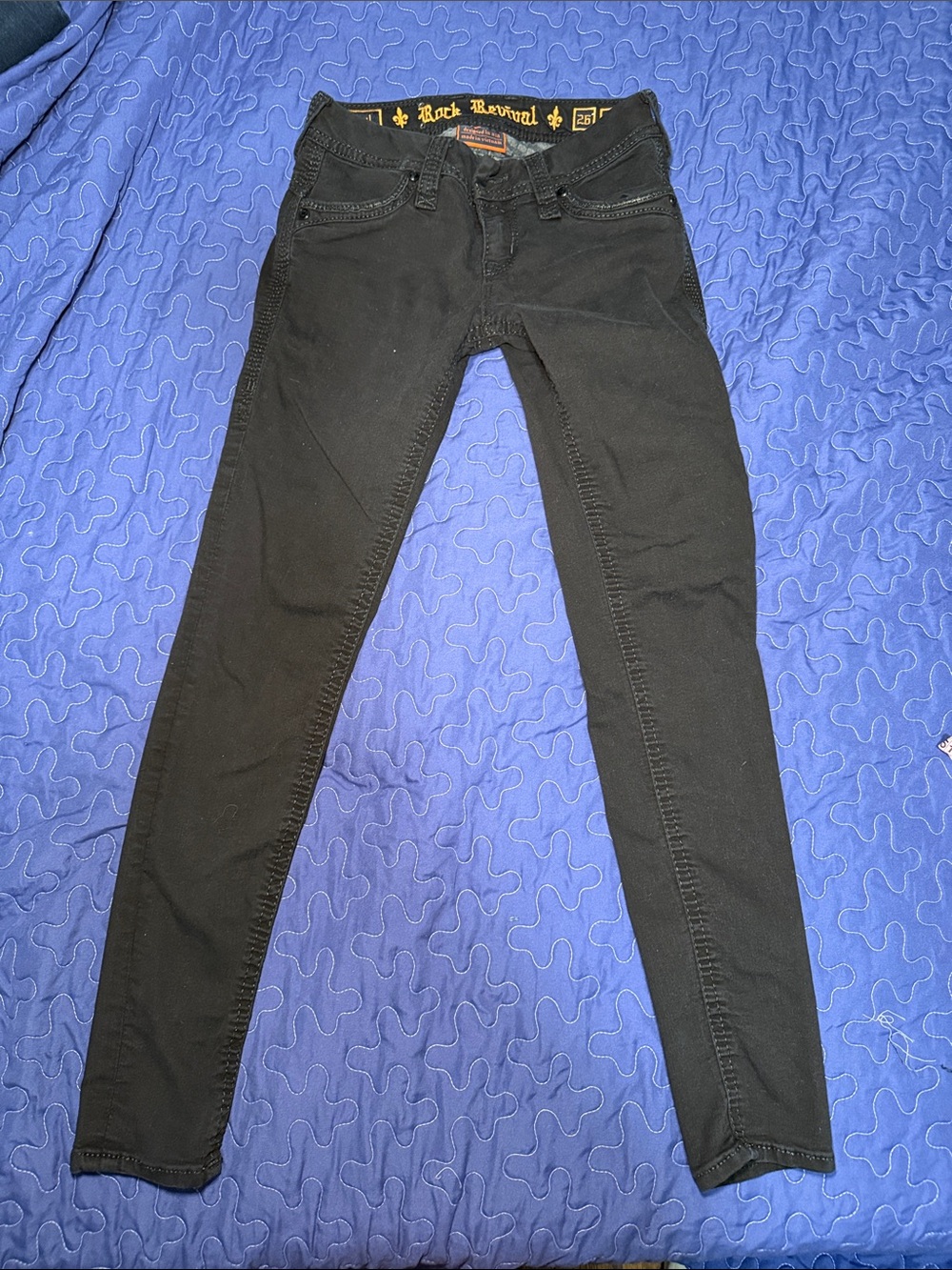 Rock Revival Black Skinny Jeans Beryl
